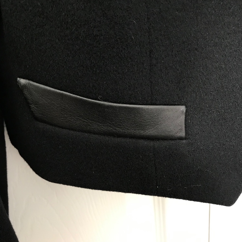 Hermès Cropped Tuxedo Jacket w/Leather Trim sz 44 - Picture 11 of 12